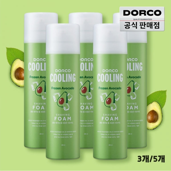 도루코 대용량 쿨링 아보카도 쉐이빙폼 250ml 3개/5개