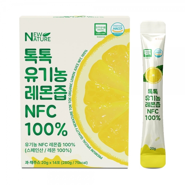 톡톡 유기농 레몬즙 NFC 100%(20g*14포/28포)