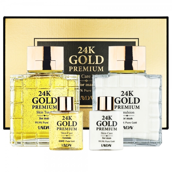 [레이데이] 24K 골드 프리미엄 기능성 남성 2종 세트(쇼핑백 포함)
