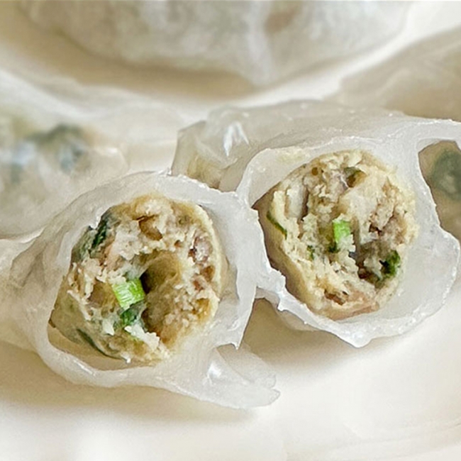 [귀빈정]명품 감자피 쫀득한 투명고기,김치,새우만두