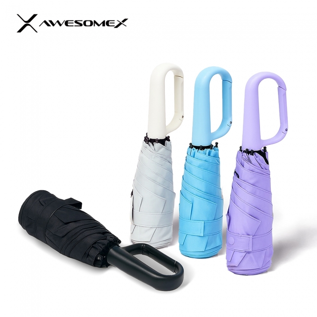 [어썸엑스]UV차단 초경량 5단 암막 파스텔 고리형 양우산 (UPF50+)