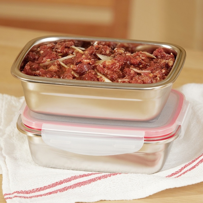 [키친플래그]스테인레스 304 밀폐 찬통 4종 8P 세트