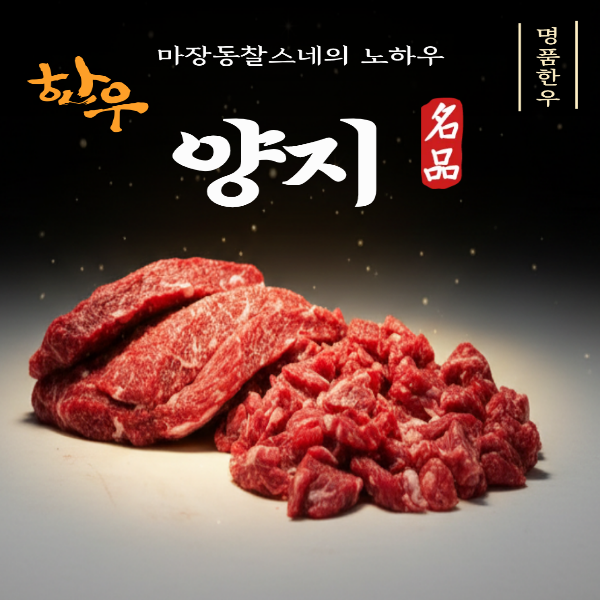 1++ 투뿔 한우 양지살/600g 소고기 국거리/장조림/수육_냉장