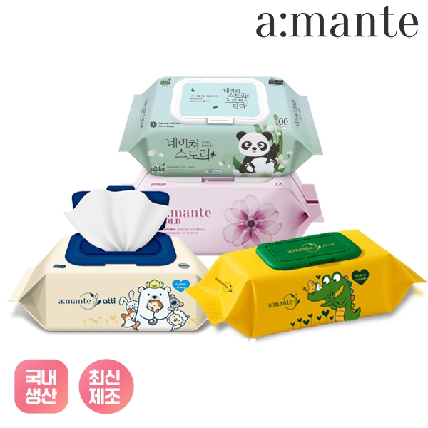 ★주말특가★ [아망떼] 두꺼운 프리미엄 엠보싱 아기 물티슈 모음전