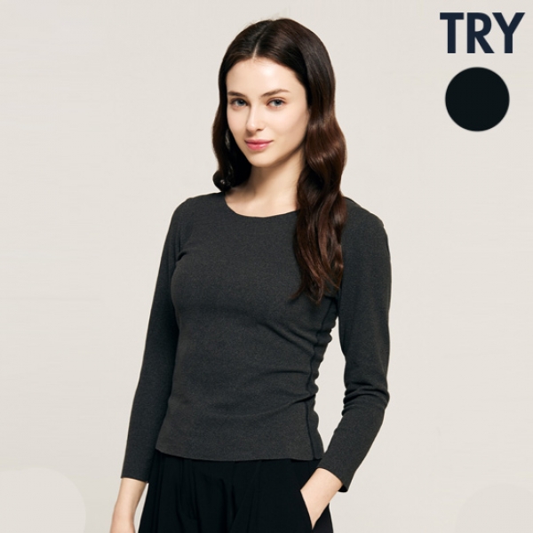 [트라이]심프리 기모 9부 여성 상의