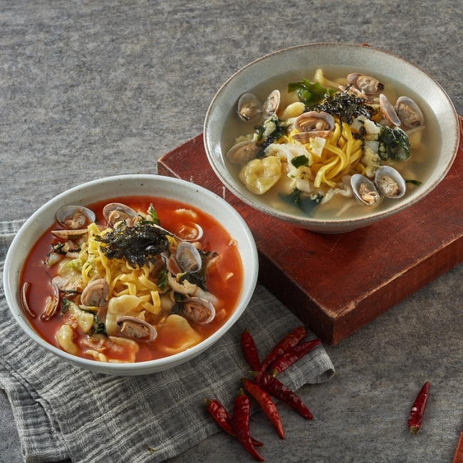 [30년전통]바지락 맑은/얼큰 칼제비 2인분 밀키트