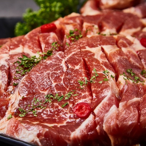 [혜원양념구이]특제 과일 수제양념 저온숙성 돼지 순수목살 대용량1.5kg