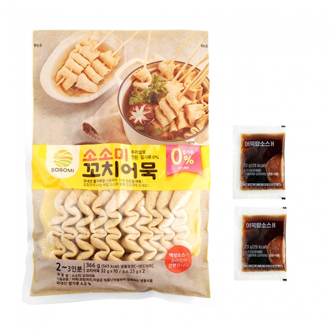 간편한끼 어육 함량 80% 소소미 꼬치어묵 10개입+장국증정