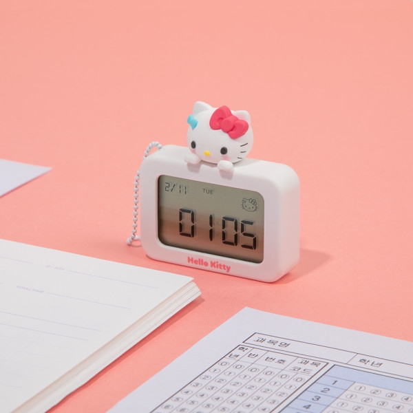 ★주말특가★ [로이체]산리오 무소음 키링 미니 탁상시계