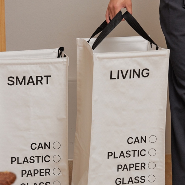 [키친플래그]3단 타포린 분리수거함