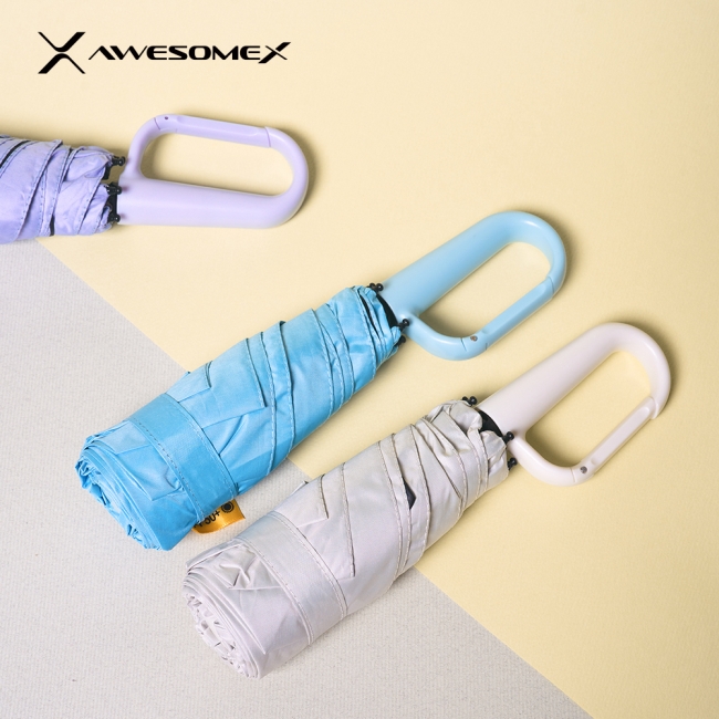 [어썸엑스]UV차단 초경량 5단 암막 파스텔 고리형 양우산 (UPF50+)