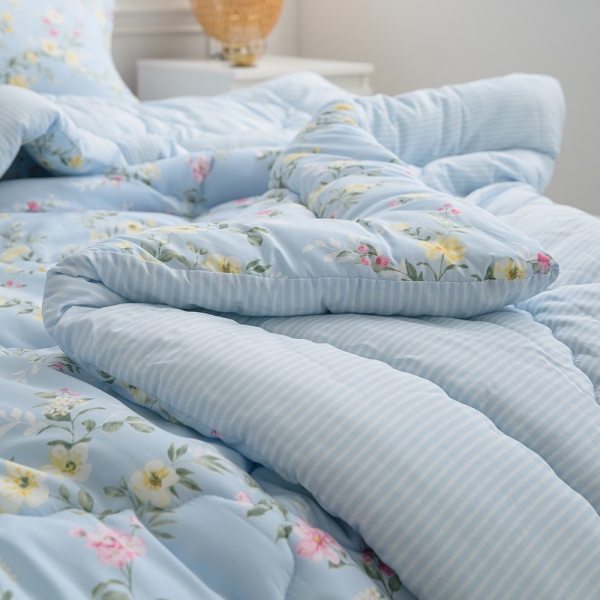 ★주말특가★심플 빅토리아 모달+알러지케어 플라워패턴 사계절 차렵이불 이불+베개커버+패드 침구 세트