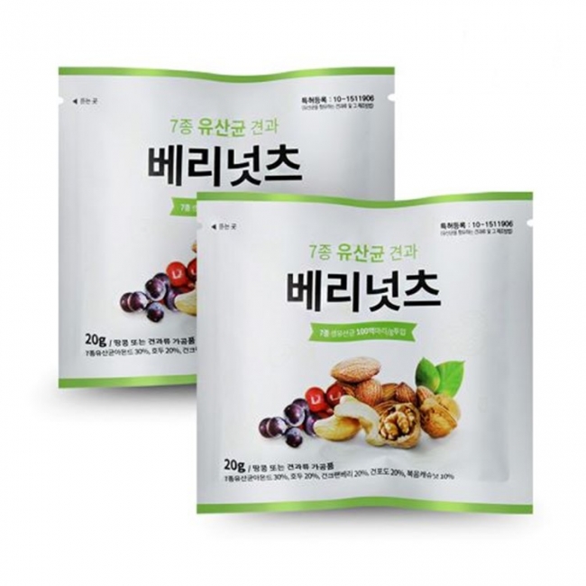 [비비씨]7종 유산균 견과 베리넛츠 30입(무지박스)