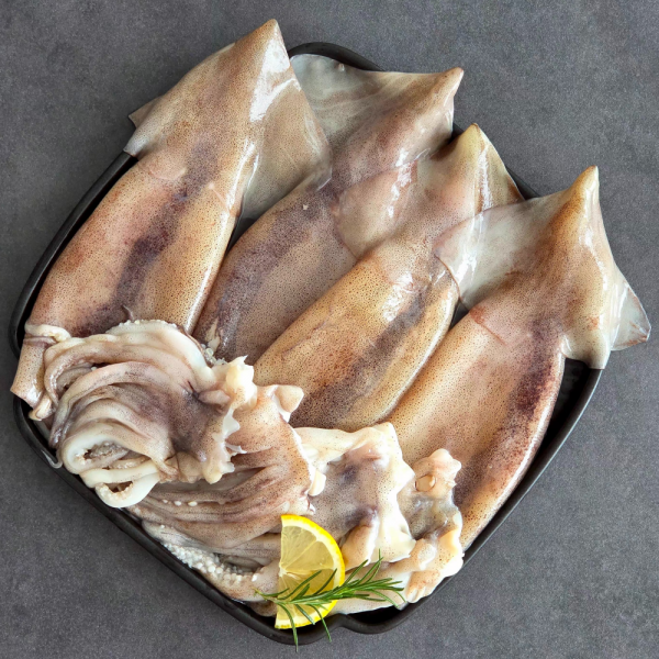 자연산 통오징어 손질오징어 급냉 2미 400g x2팩(4미)