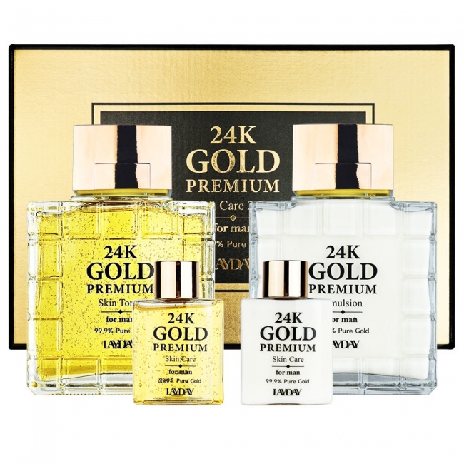 [레이데이] 24K 골드 프리미엄 기능성 남성 2종 세트(쇼핑백 포함)