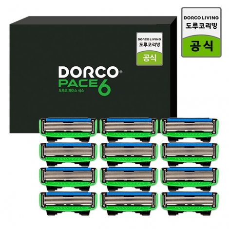 도루코 페이스6 면도날 12입세트