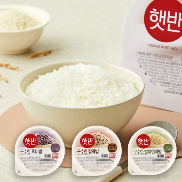 ☆쟁이기 필수ㅣCJ 집밥 필수템 모음전☆ 햇반 스팸 돌김 한끼 완성 인기상품 /CJ 햇반 200gX12개 /건강밥 3종 흑미밥 발아현미밥 잡곡밥 210gx24개