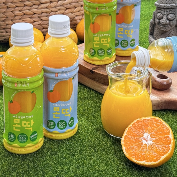 [리만월]몬딱 NFC 착즙 한라봉/천혜향 주스 340ml x 5개