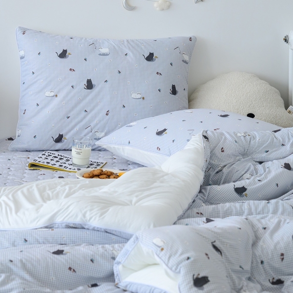 ★주말특가★ 심플 주토피아 먼지 1도 없는 울트라 스트레치 유아용 사계절 차렵이불 이불+베개커버+패드 침구 세트