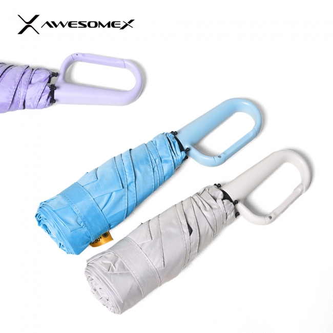 [어썸엑스]UV차단 초경량 5단 암막 파스텔 고리형 양우산 (UPF50+)