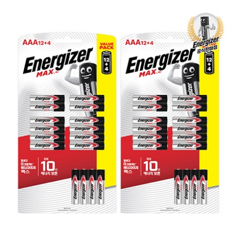 에너자이저 맥스 건전지 AA16입+AAA16입