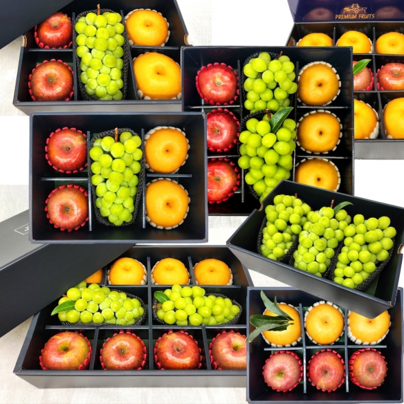 [인기 선물세트] 사과 배 샤인머스켓 등 베스트 국내산 15종 과일구성 선물세트