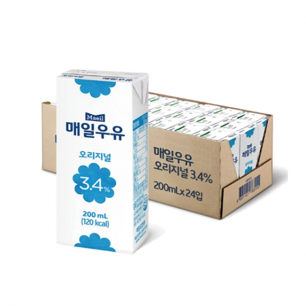 매일우유 멸균 오리지널 세트 200ml x 24