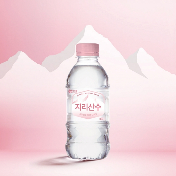 [아워홈] 지리산수 핑크 미니 생수 330mlx40병/60병/80병