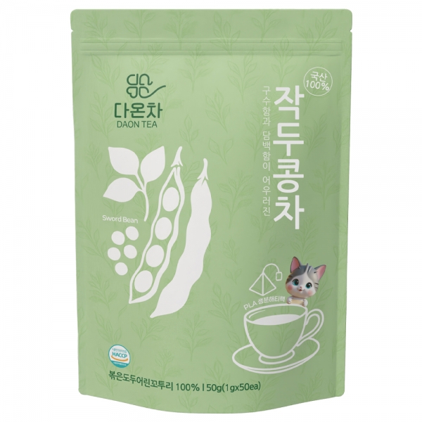 다온차 국산 100% 작두콩차 50개입 원물 삼각티백차